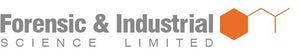 Forensic & Industrial Science Ltd company logo with orange methamphetamine diagram